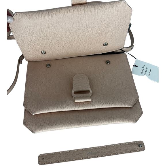 Senreve Blush Pink Leather Pebbled Crossbody Bag - Picture 11 of 14